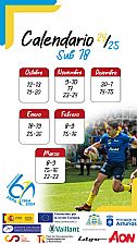 Imagen de la noticia: Calendario Temporada 2024-2025 SUB 18